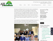 Tablet Screenshot of ajefinancial.com